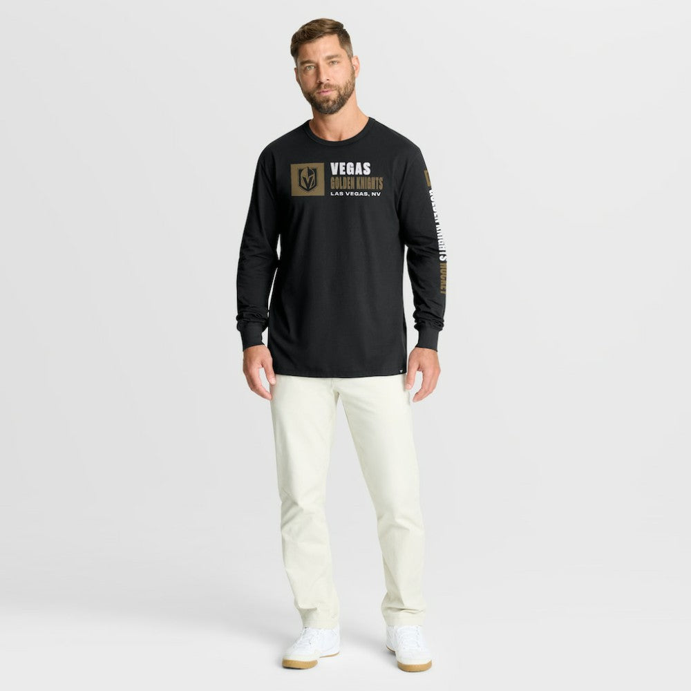 NHL Black Vegas Golden Knights Fanatics Goal Crease Legacy Long Sleeve T-Shirt