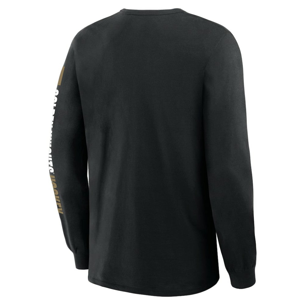 NHL Black Vegas Golden Knights Fanatics Goal Crease Legacy Long Sleeve T-Shirt