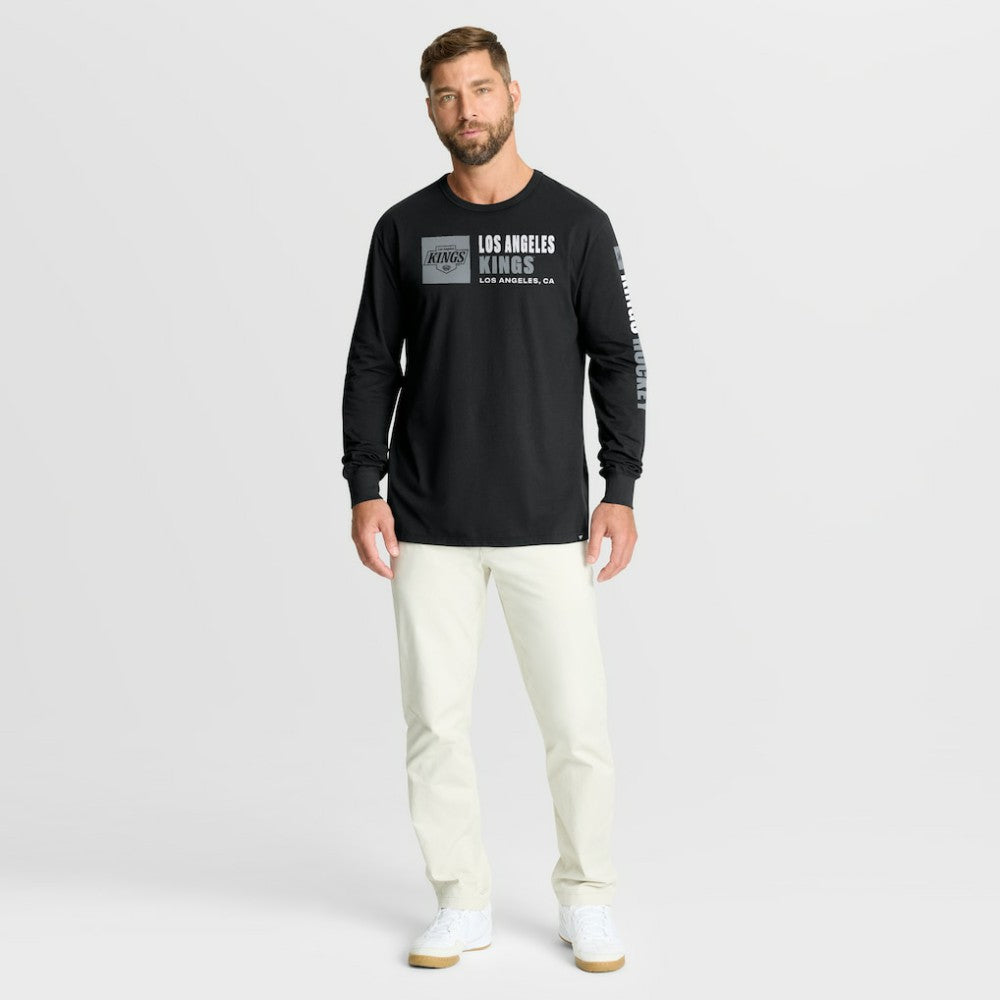 NHL Black Los Angeles Kings Fanatics Goal Crease Legacy Long Sleeve T-Shirt