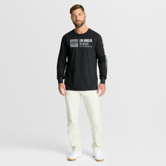 NHL Black Los Angeles Kings Fanatics Goal Crease Legacy Long Sleeve T-Shirt