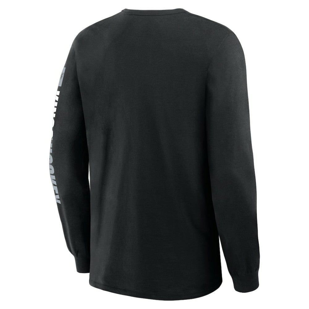 NHL Black Los Angeles Kings Fanatics Goal Crease Legacy Long Sleeve T-Shirt