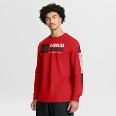 NHL Red Carolina Hurricanes Fanatics Goal Crease Legacy Long Sleeve T-Shirt