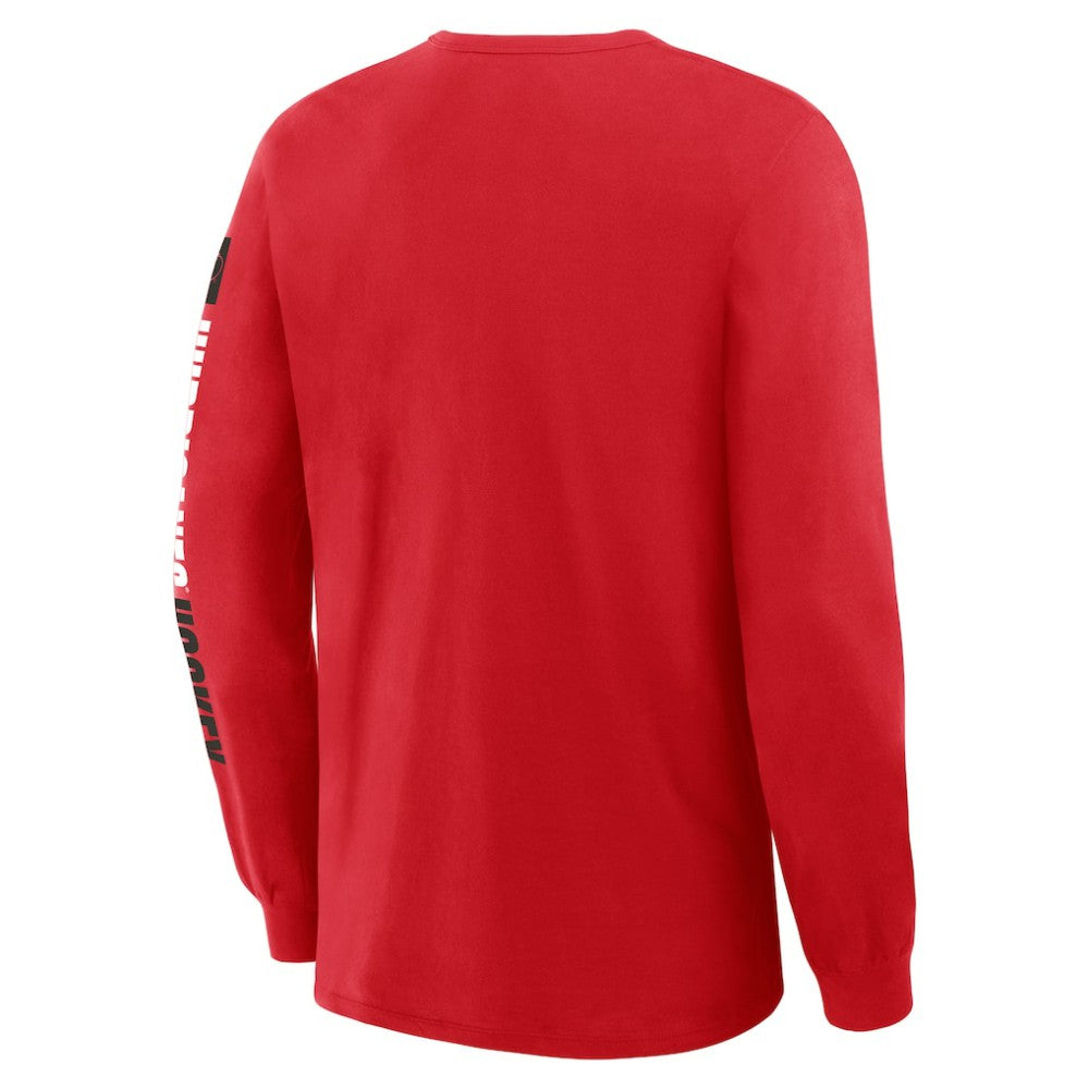 NHL Red Carolina Hurricanes Fanatics Goal Crease Legacy Long Sleeve T-Shirt