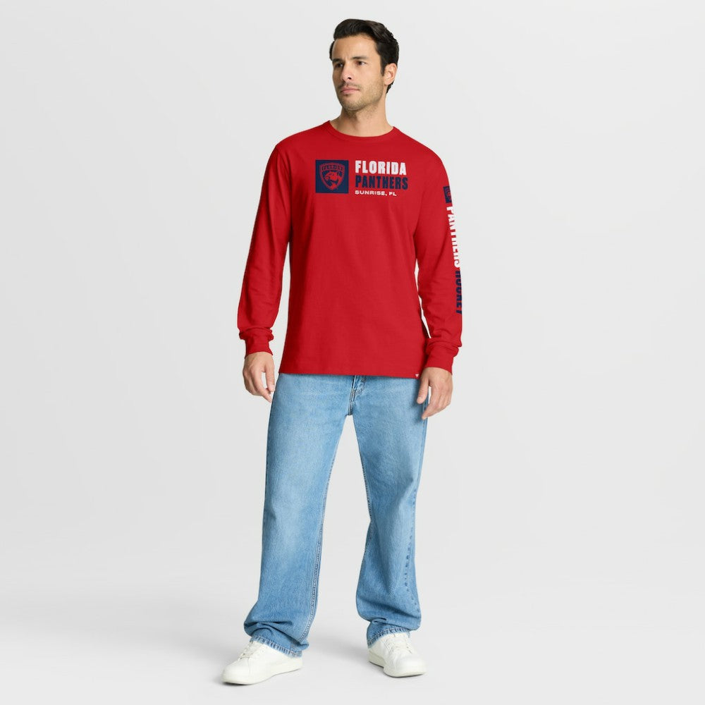 NHL Red Florida Panthers Fanatics Goal Crease Legacy Long Sleeve T-Shirt