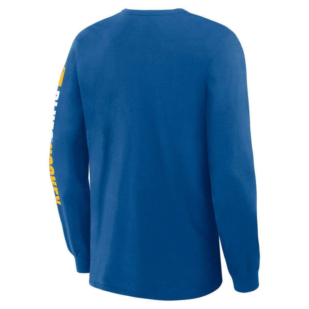 NHL Blue St. Louis Blues Fanatics Goal Crease Legacy Long Sleeve T-Shirt
