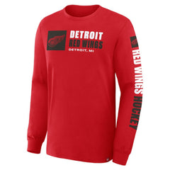 NHL Red Detroit Red Wings Fanatics Goal Crease Legacy Long Sleeve T-Shirt