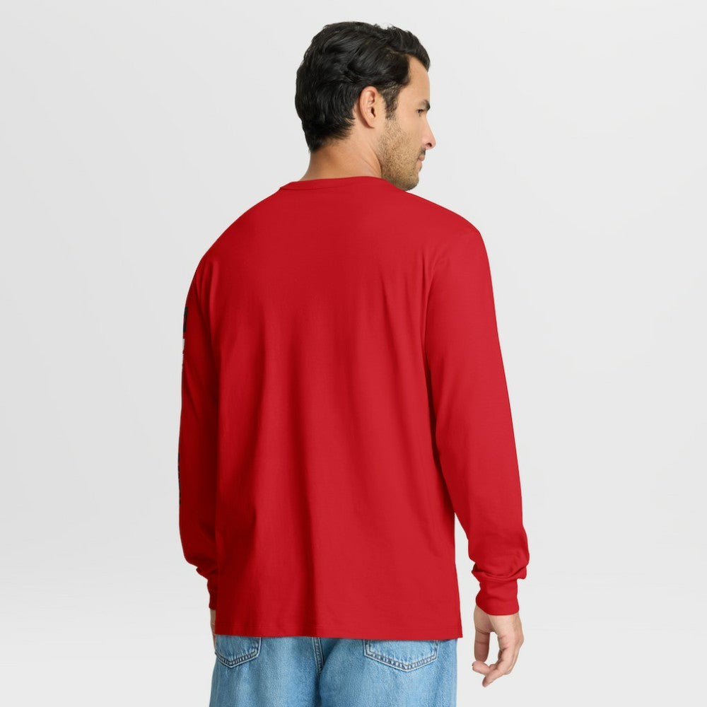 NHL Red New Jersey Devils Fanatics Goal Crease Legacy Long Sleeve T-Shirt