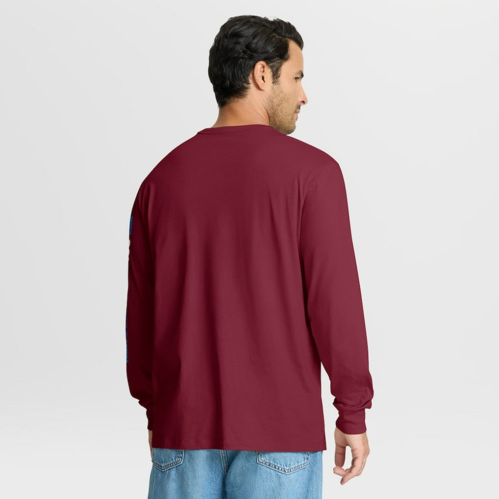 NHL Burgundy Colorado Avalanche Fanatics Goal Crease Legacy Long Sleeve T-Shirt
