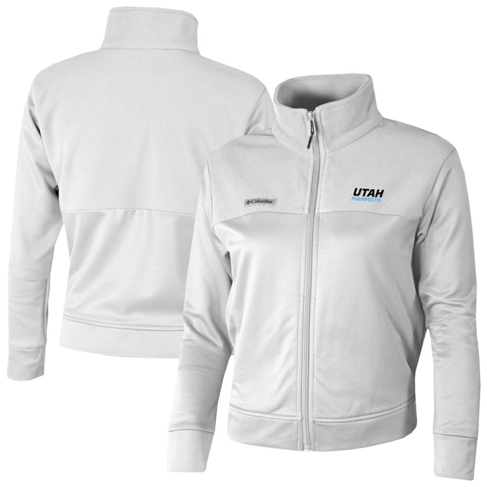 NHL White Utah Mammoth Columbia Women's River Fleece Full-Zip Jacket
