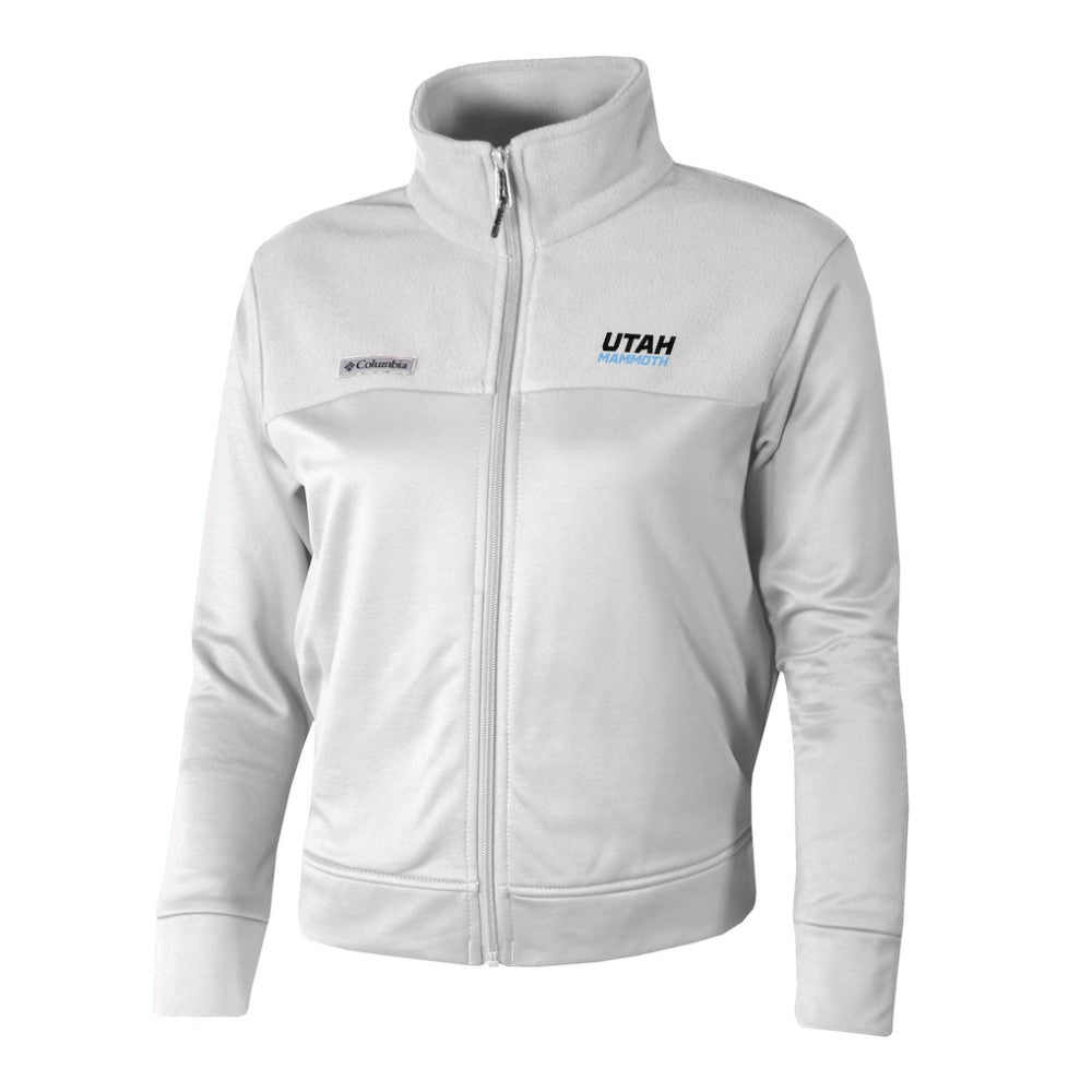NHL White Utah Mammoth Columbia Women's River Fleece Full-Zip Jacket