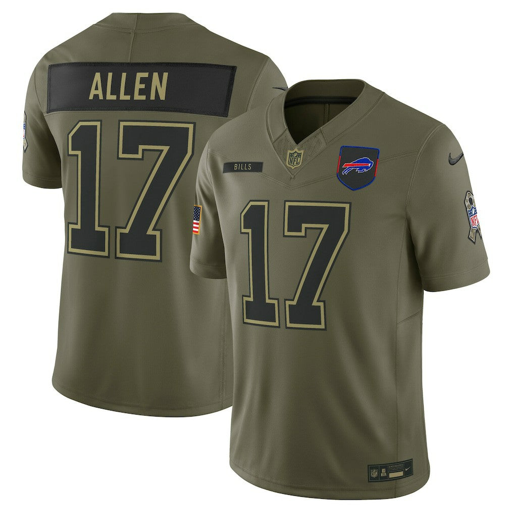 Josh Allen  2025 Salute to Service Limited Jersey - Buffalo Bills