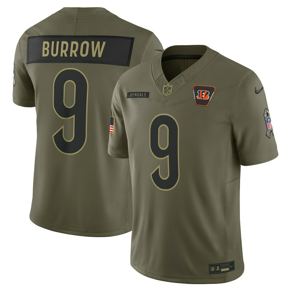 Joe Burrow  2025 Salute to Service Limited Jersey - Cincinnati Bengals