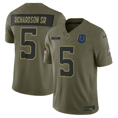Anthony Richardson Sr.  2025 Salute to Service Limited Jersey - Indianapolis Colts