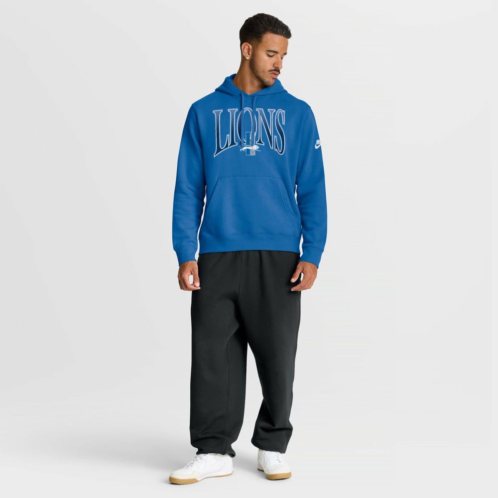 Full Blitz Club Fleece Pullover Hoodie - Detroit Lions