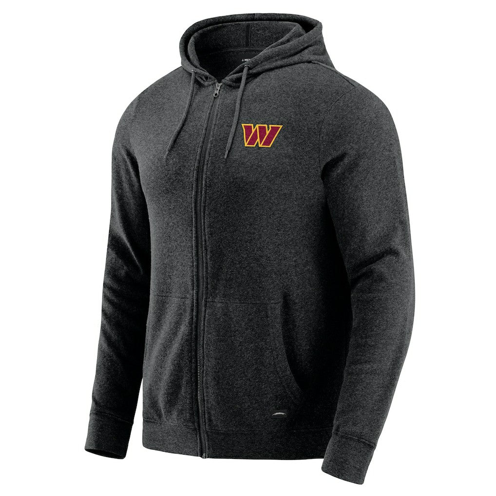 J. Palmer Players Lounge Tri-Blend Full-Zip Hoodie - Washington Commanders