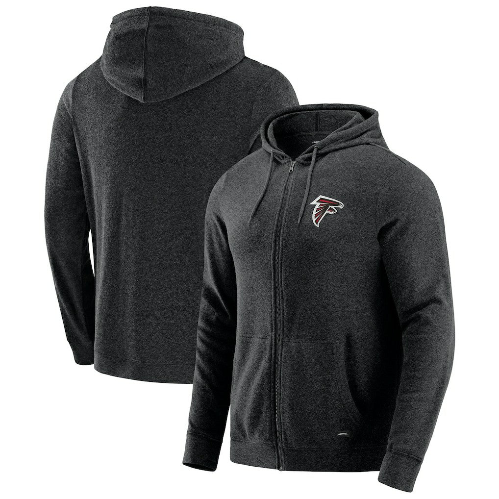 J. Palmer Players Lounge Tri-Blend Full-Zip Hoodie - Atlanta Falcons