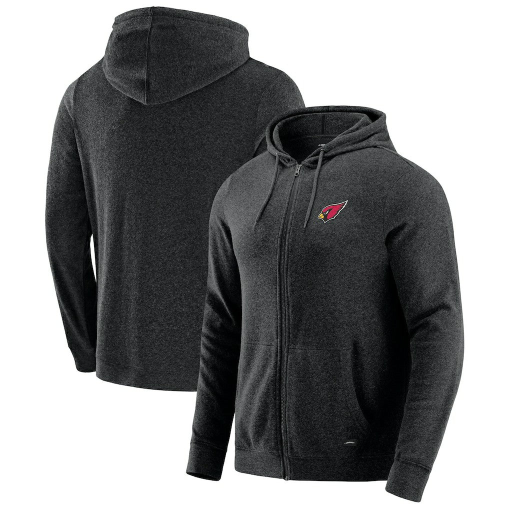 J. Palmer Players Lounge Tri-Blend Full-Zip Hoodie - Arizona Cardinals