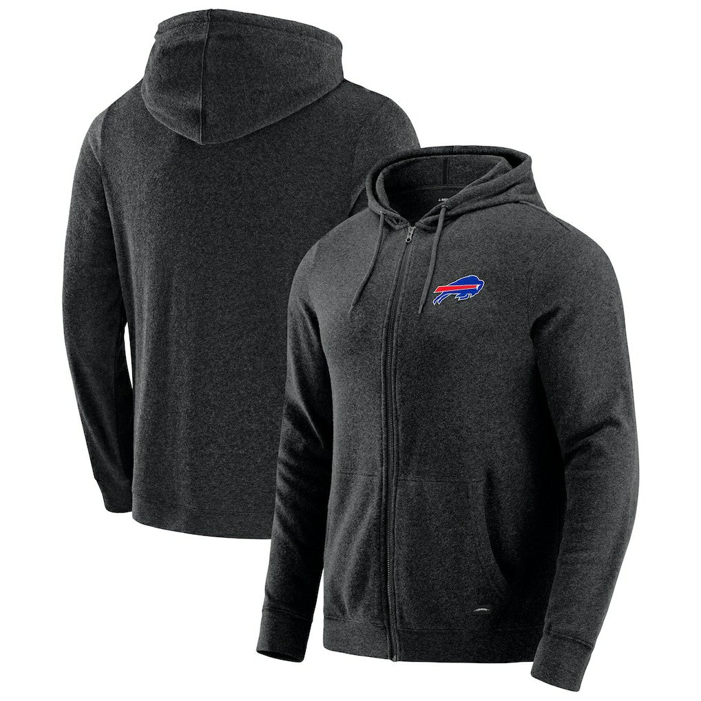 J. Palmer Players Lounge Tri-Blend Full-Zip Hoodie - Buffalo Bills