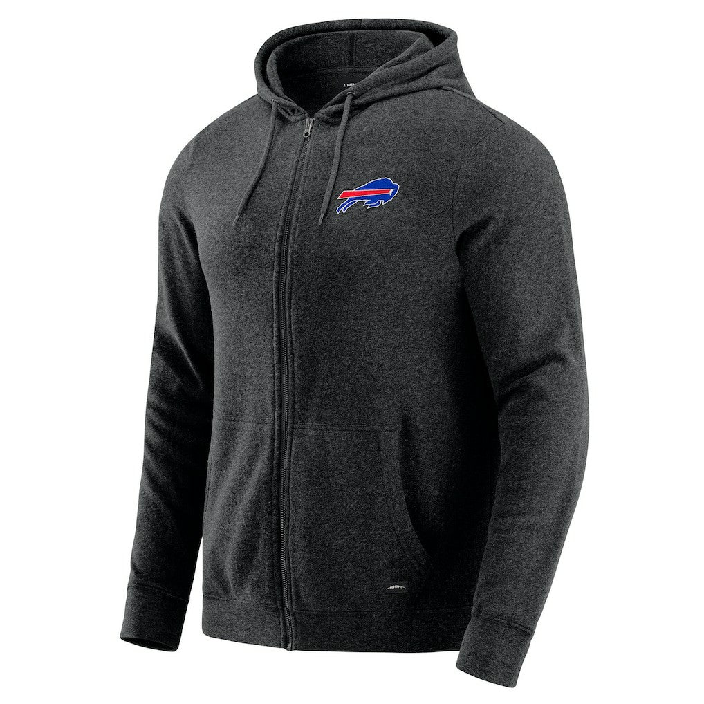 J. Palmer Players Lounge Tri-Blend Full-Zip Hoodie - Buffalo Bills