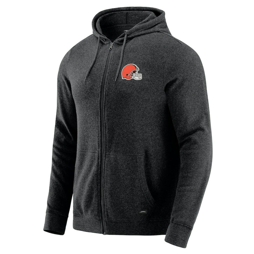 J. Palmer Players Lounge Tri-Blend Full-Zip Hoodie - Cleveland Browns