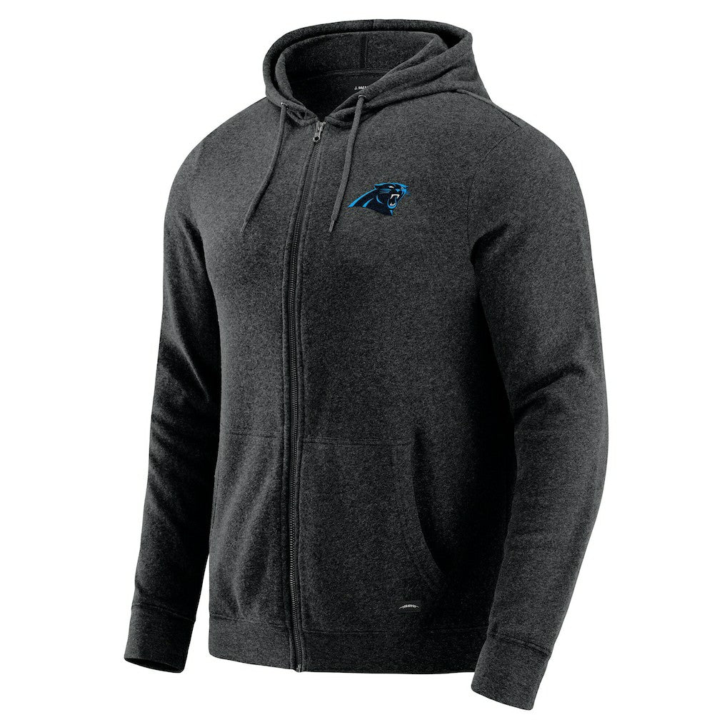 J. Palmer Players Lounge Tri-Blend Full-Zip Hoodie - Carolina Panthers