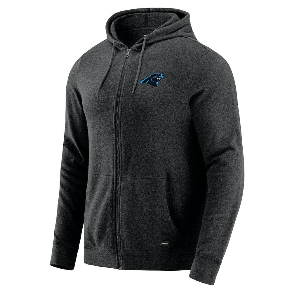 J. Palmer Players Lounge Tri-Blend Full-Zip Hoodie - Carolina Panthers