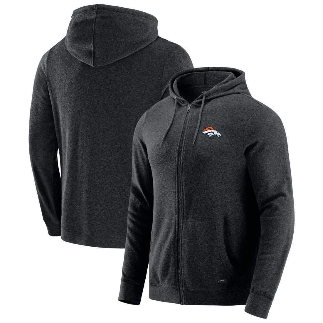 J. Palmer Players Lounge Tri-Blend Full-Zip Hoodie - Denver Broncos