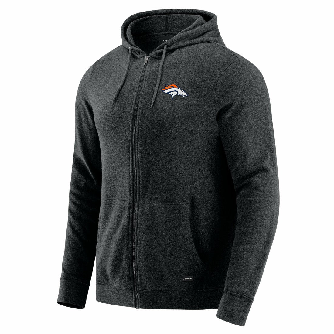J. Palmer Players Lounge Tri-Blend Full-Zip Hoodie - Denver Broncos