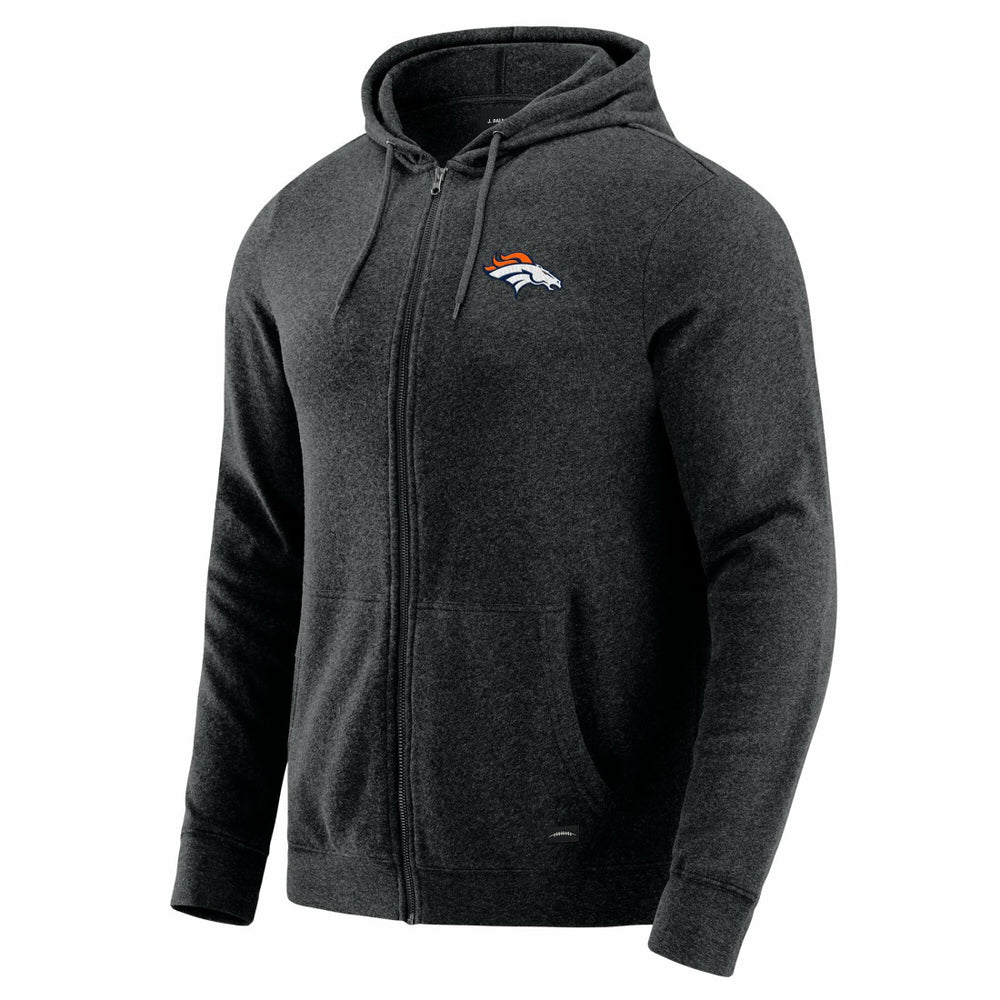 J. Palmer Players Lounge Tri-Blend Full-Zip Hoodie - Denver Broncos