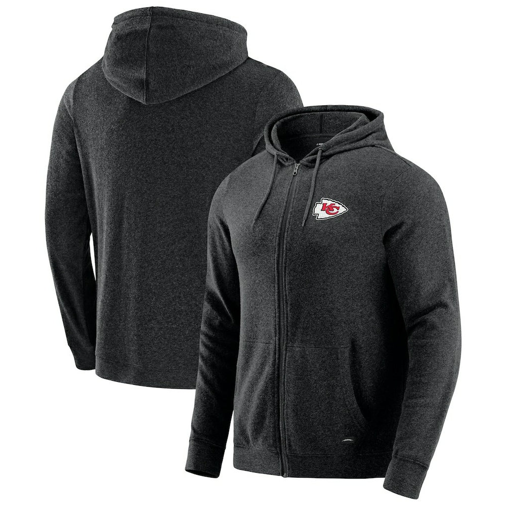 J. Palmer Players Lounge Tri-Blend Full-Zip Hoodie - Kansas City Chiefs