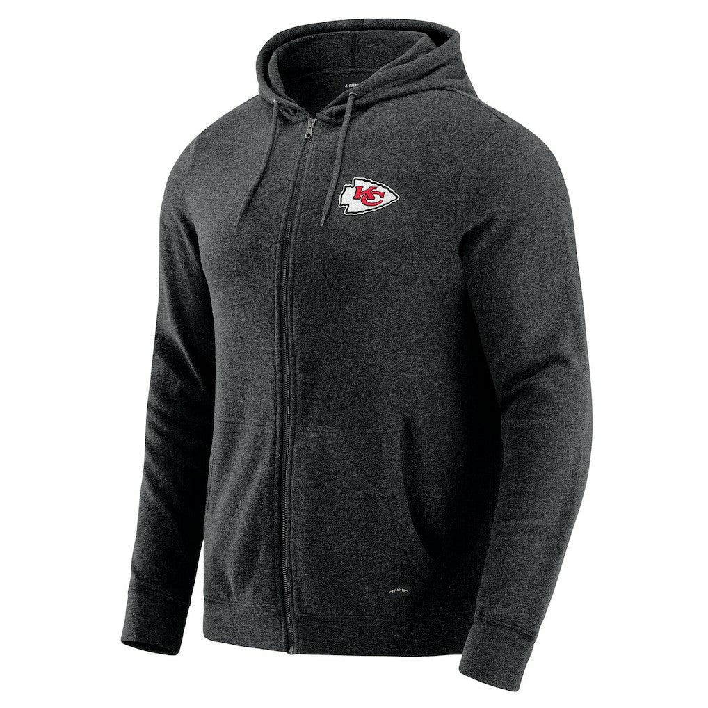 J. Palmer Players Lounge Tri-Blend Full-Zip Hoodie - Kansas City Chiefs