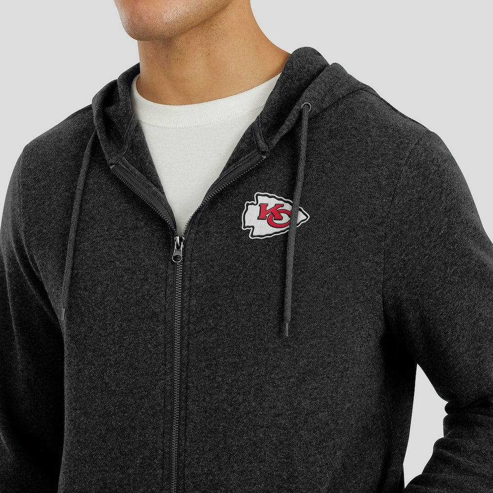 J. Palmer Players Lounge Tri-Blend Full-Zip Hoodie - Kansas City Chiefs