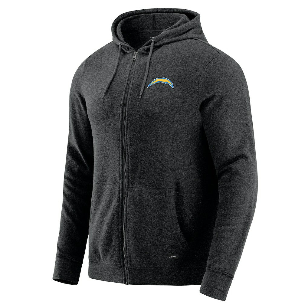 J. Palmer Players Lounge Tri-Blend Full-Zip Hoodie - Los Angeles Chargers