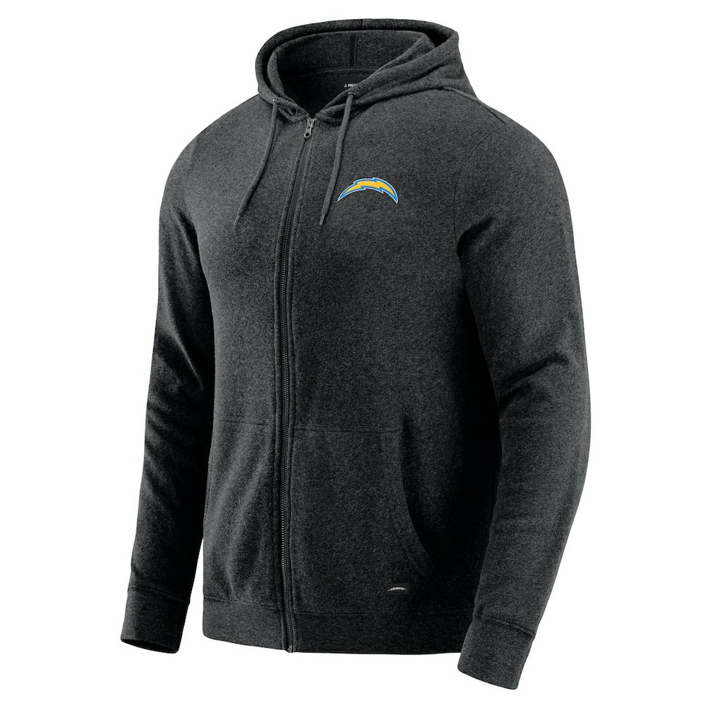 J. Palmer Players Lounge Tri-Blend Full-Zip Hoodie - Los Angeles Chargers