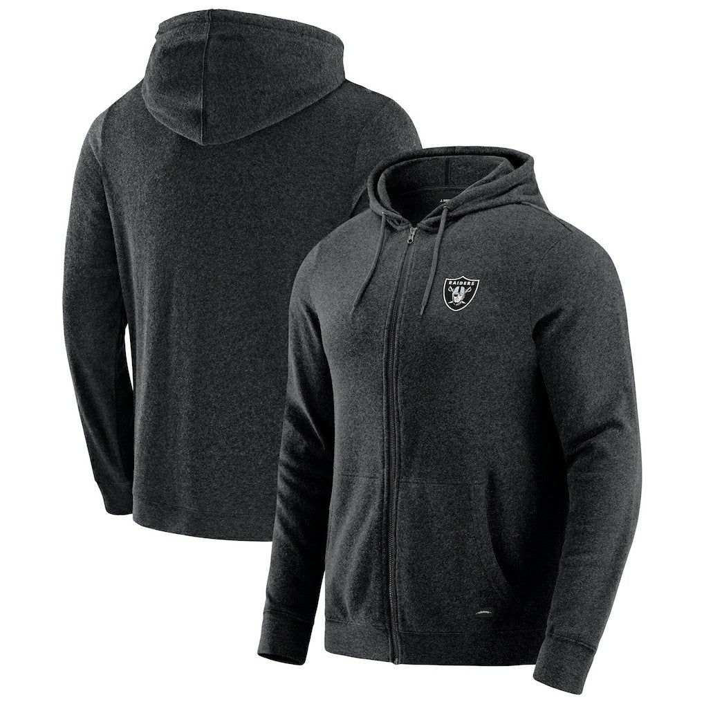 J. Palmer Players Lounge Tri-Blend Full-Zip Hoodie - Las Vegas Raiders