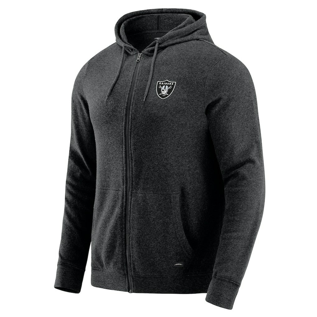 J. Palmer Players Lounge Tri-Blend Full-Zip Hoodie - Las Vegas Raiders