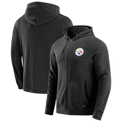J. Palmer Players Lounge Tri-Blend Full-Zip Hoodie - Pittsburgh Steelers