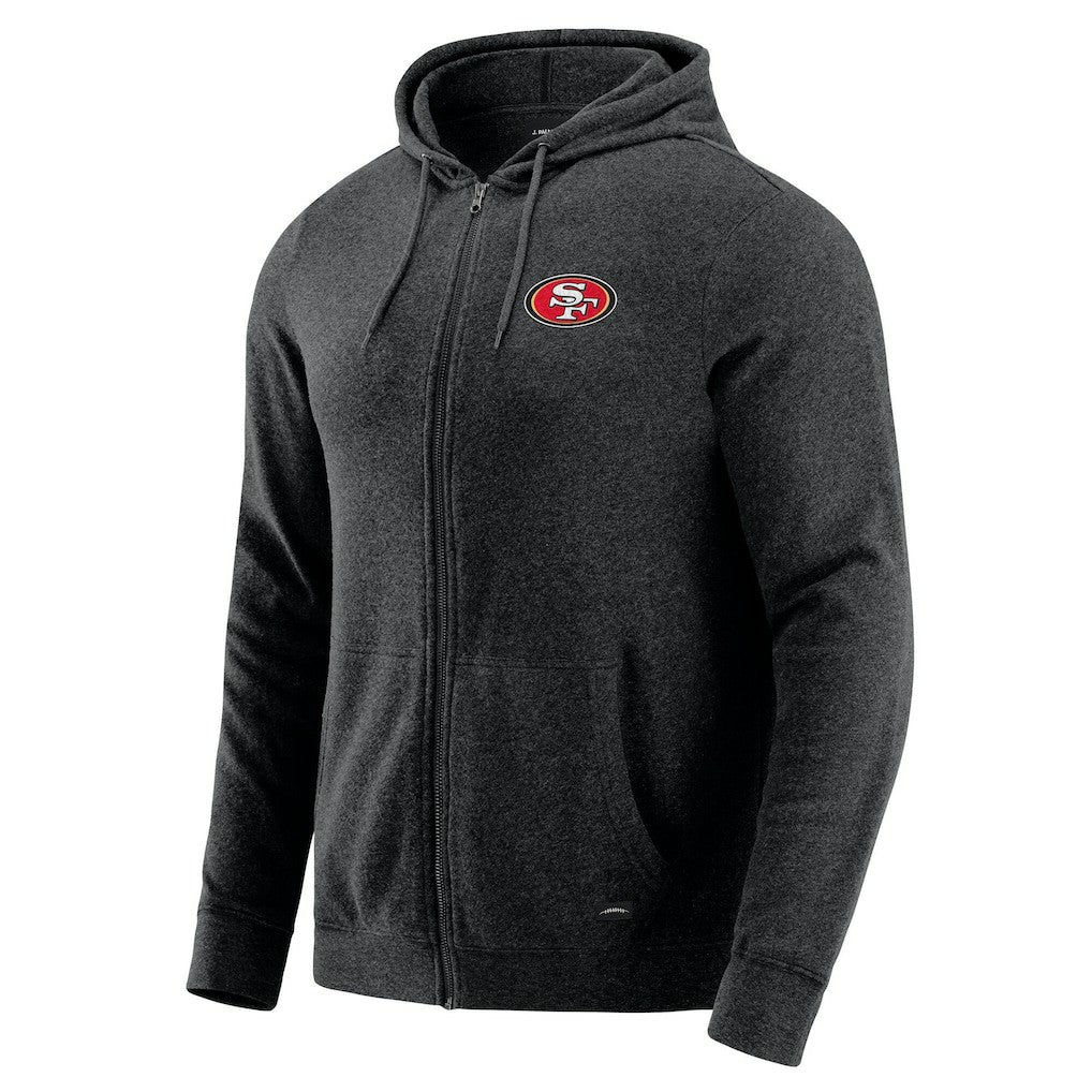 J. Palmer Players Lounge Tri-Blend Full-Zip Hoodie - San Francisco 49ers