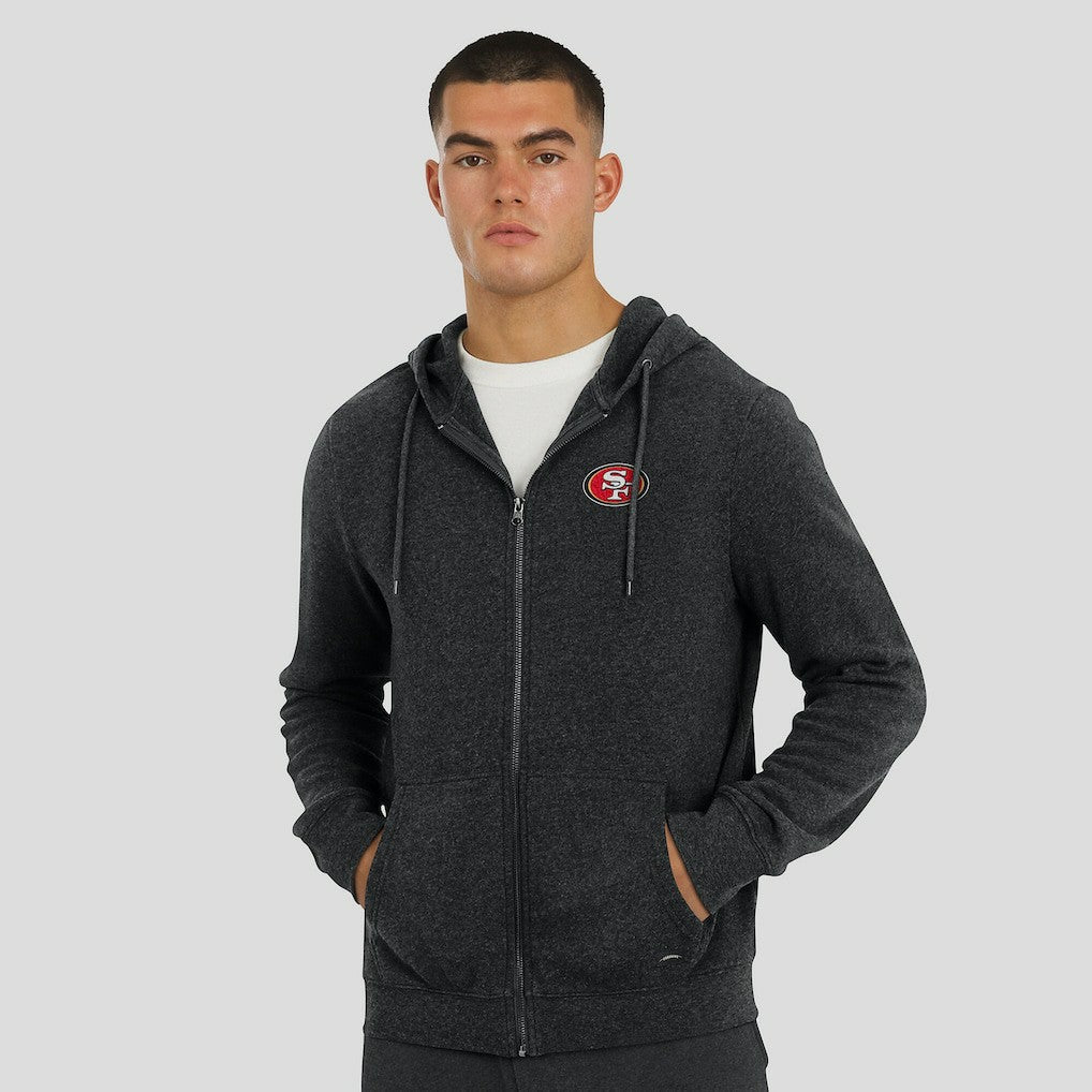J. Palmer Players Lounge Tri-Blend Full-Zip Hoodie - San Francisco 49ers