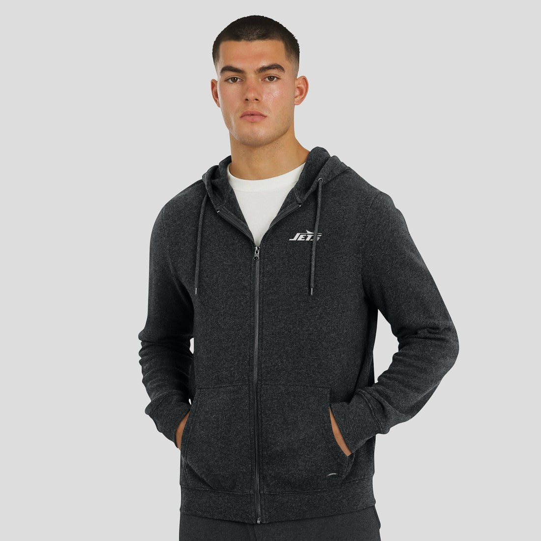 J. Palmer Players Lounge Tri-Blend Full-Zip Hoodie - New York Jets