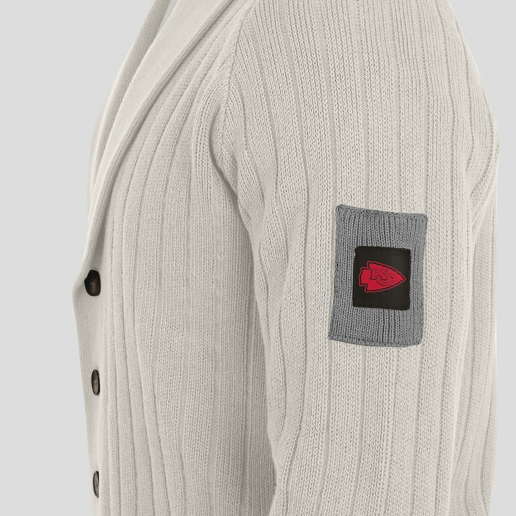 J. Palmer The Playmaker Cardigan Raglan Sweater - Kansas City Chiefs