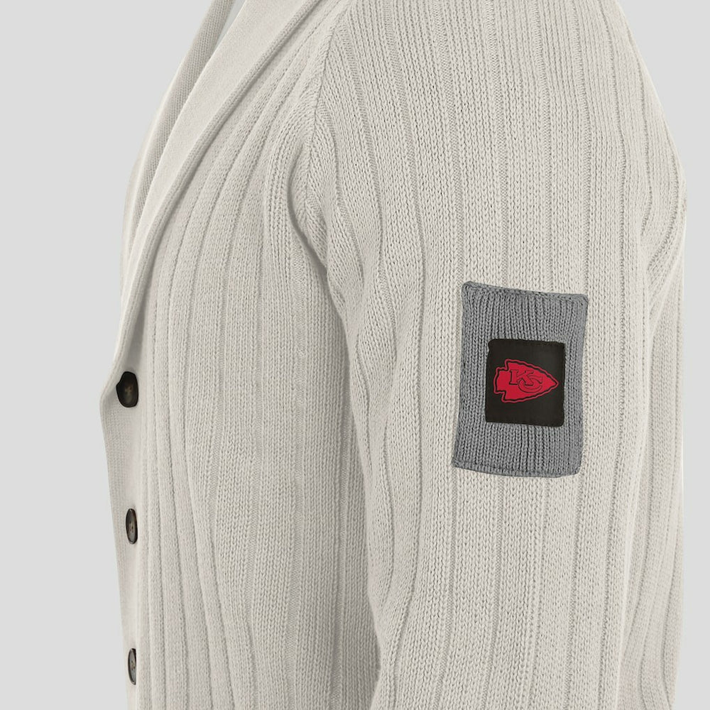 J. Palmer The Playmaker Cardigan Raglan Sweater - Kansas City Chiefs