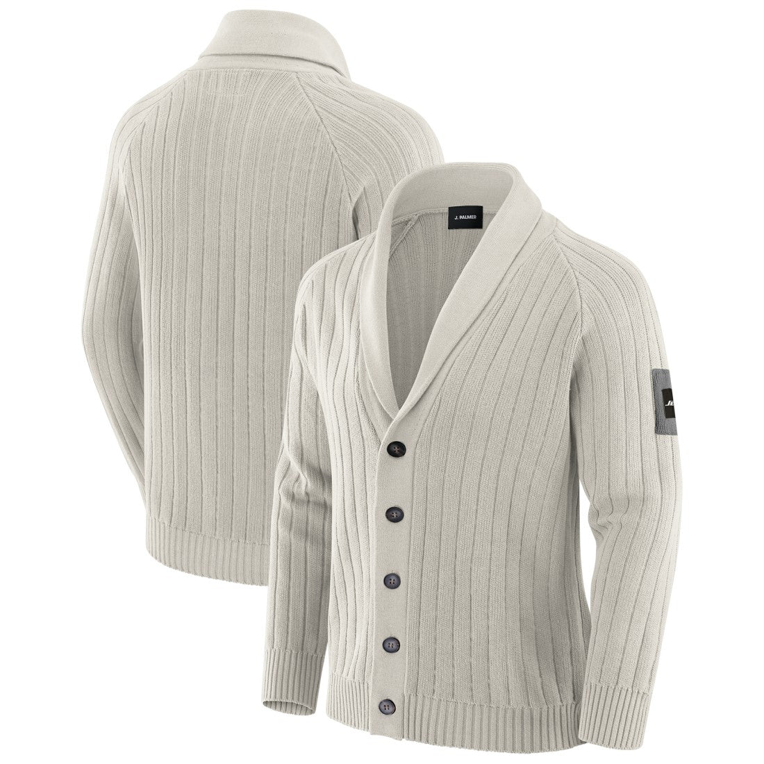 J. Palmer The Playmaker Cardigan Raglan Sweater - New York Jets