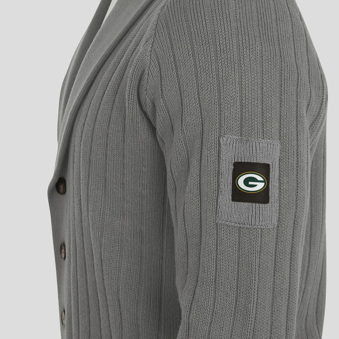 J. Palmer The Playmaker Cardigan Raglan Sweater - Green Bay Packers