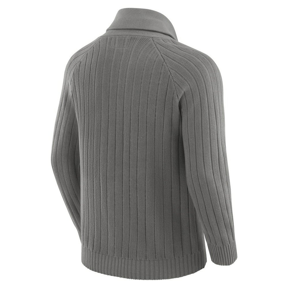 J. Palmer The Playmaker Cardigan Raglan Sweater - Minnesota Vikings