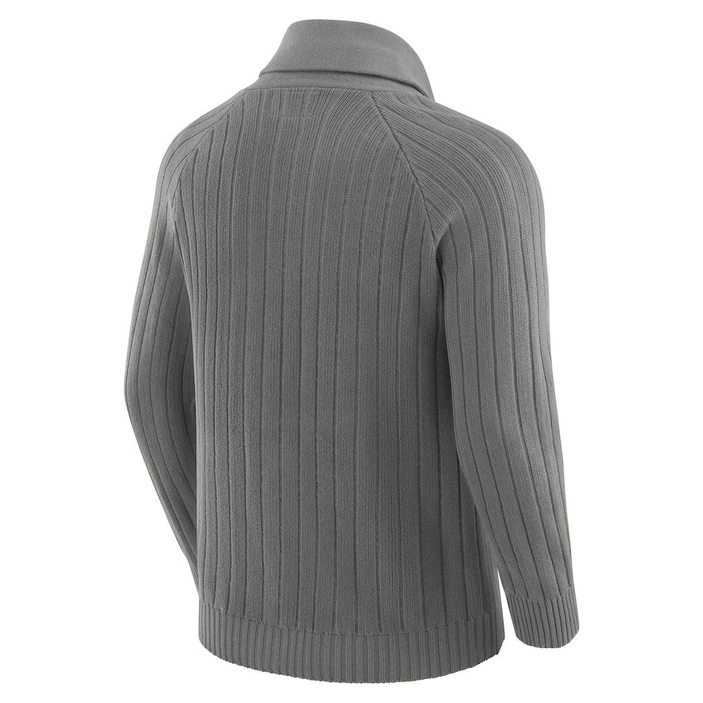 J. Palmer The Playmaker Cardigan Raglan Sweater - New York Giants