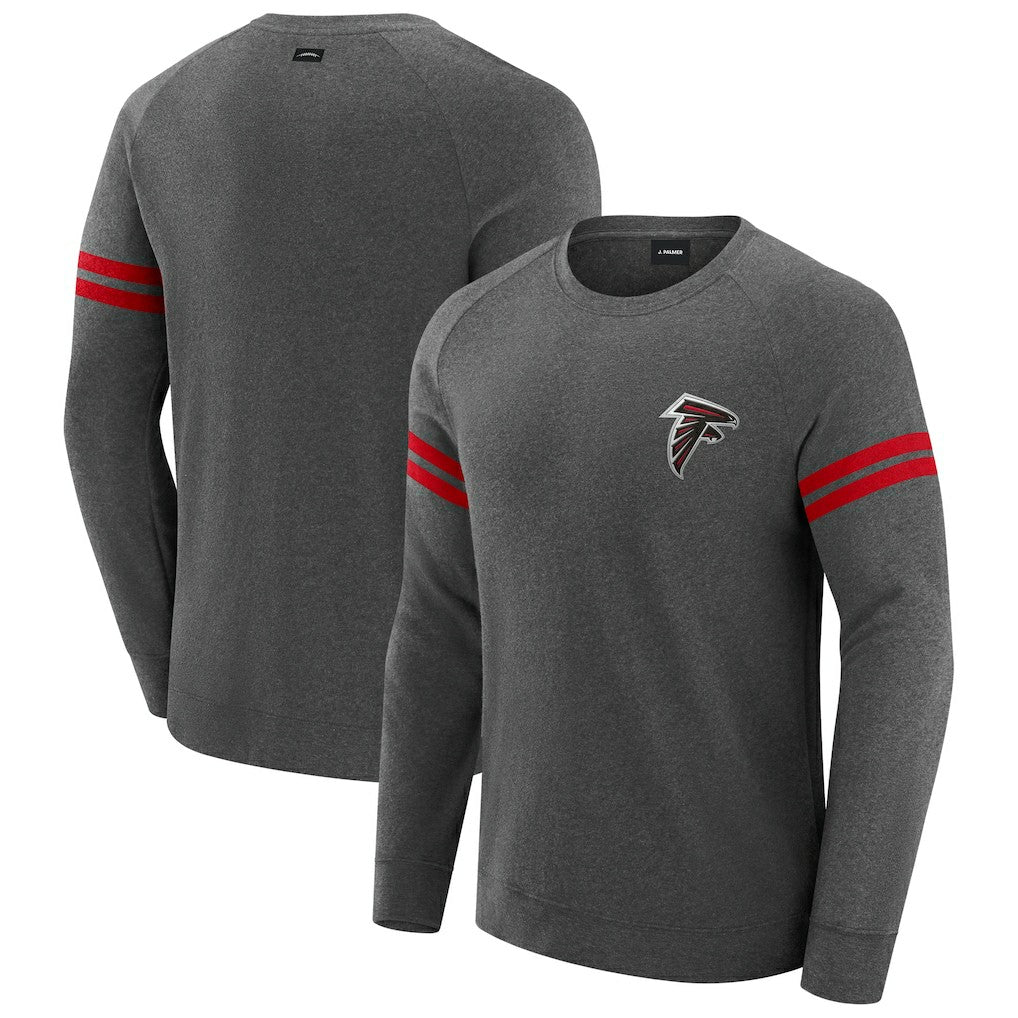 J. Palmer Players Lounge Raglan Tri-Blend Sweatshirt - Atlanta Falcons