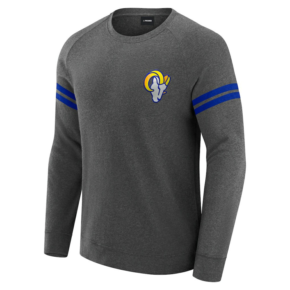 J. Palmer Players Lounge Raglan Tri-Blend Sweatshirt - Los Angeles Rams