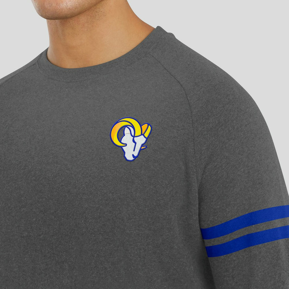 J. Palmer Players Lounge Raglan Tri-Blend Sweatshirt - Los Angeles Rams