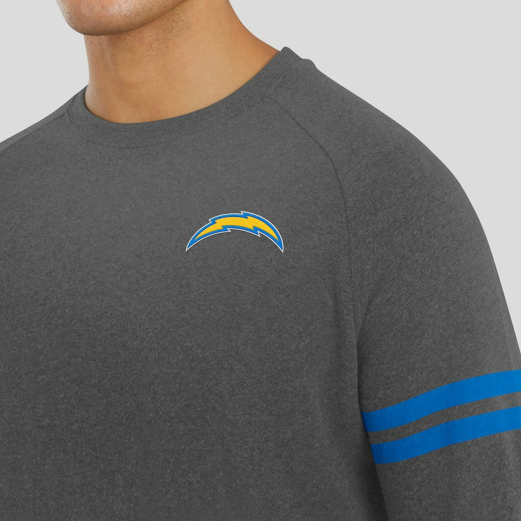 J. Palmer Players Lounge Raglan Tri-Blend Sweatshirt - Los Angeles Chargers